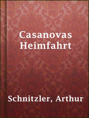cover image of Casanovas Heimfahrt